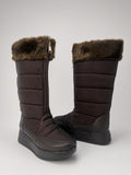 Bota De Nieve Invierno Mujer Térmicas Peluche Café