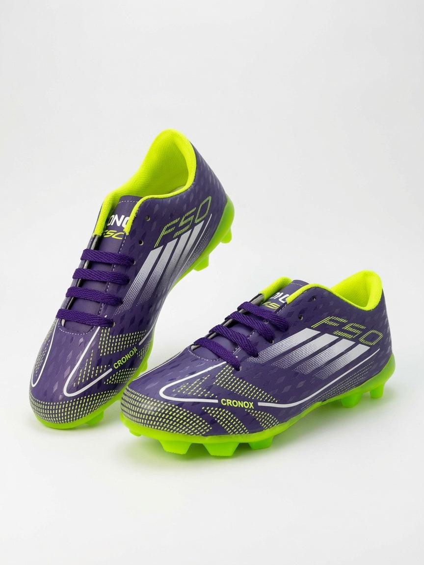 Tachones Fútbol Cronox Hombre Morado Neon