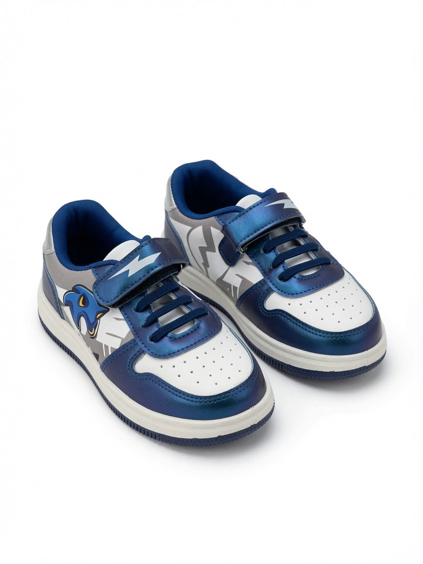 Tenis de Sonic para Niño Azules con Velcro y Agujetas Casuales