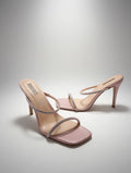 Zapatilla Elegante Rosa con Detalles de Cristal EFE