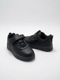 Tenis Escolares Negros Niña Niño Ajuste Velcro