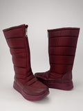 Bota De Nieve Invierno Mujer Térmicas Con Cierre Vino