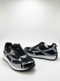 Tenis Casuales para Mujer Negros con Plata