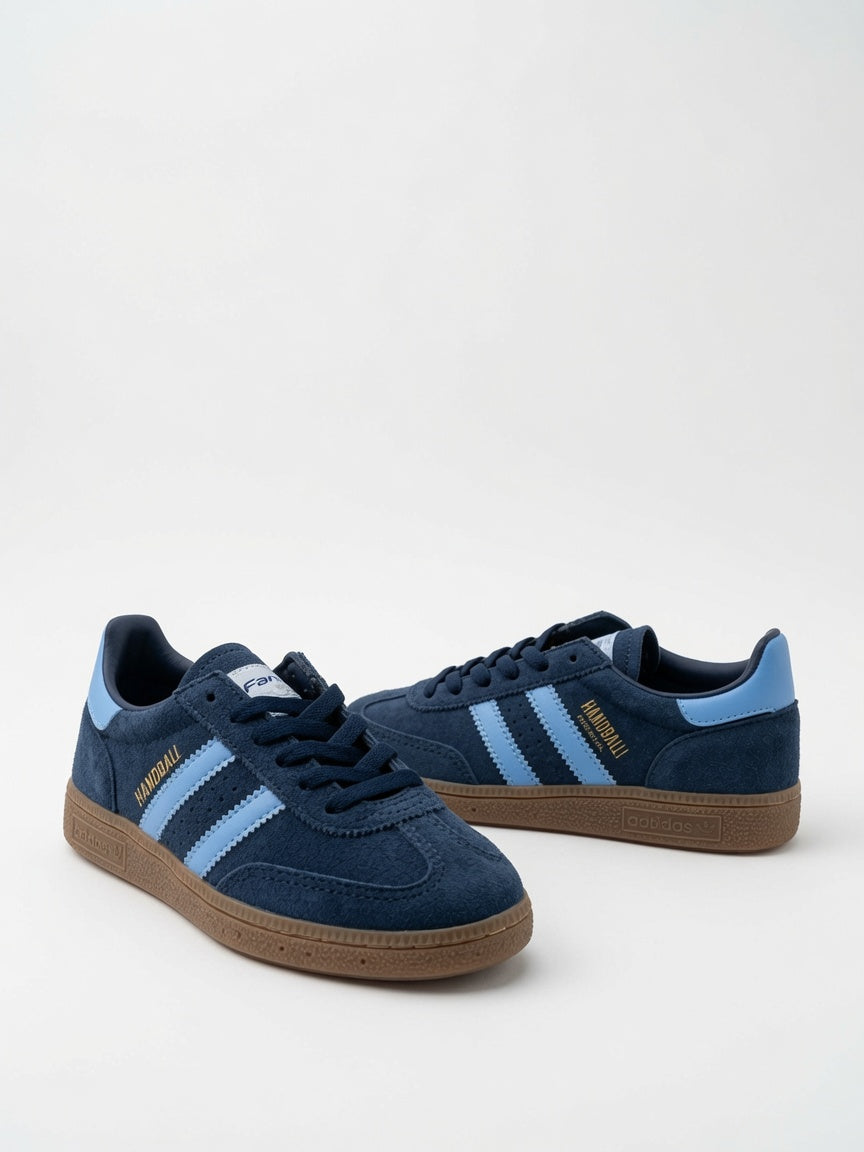 Tenis de Gamuza Niño Azul Marino con Celeste