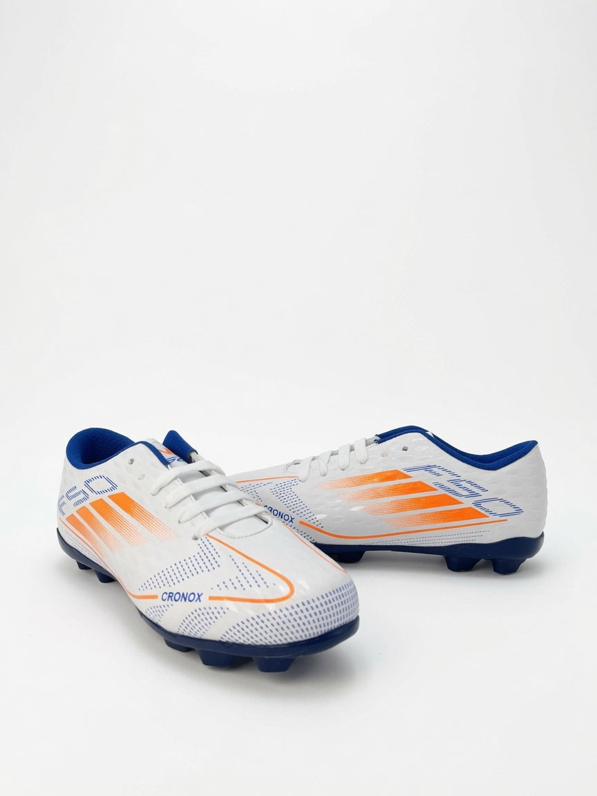 Tachones Fútbol Cronox Hombre Blanco Azul Rey