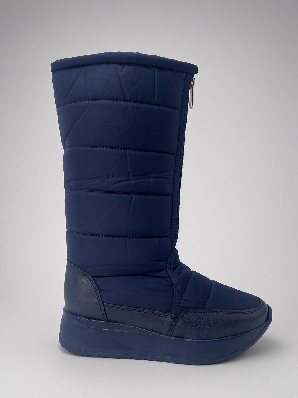 Bota De Nieve Invierno Mujer Térmicas Con Cierre Azul Marino