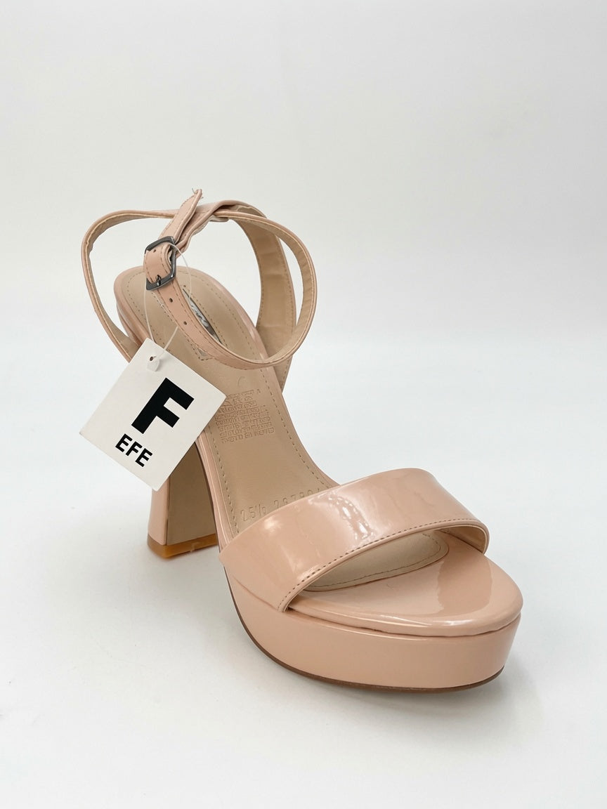 Zapatillas de Plataforma Charol Maquillaje con Tacón Alto
