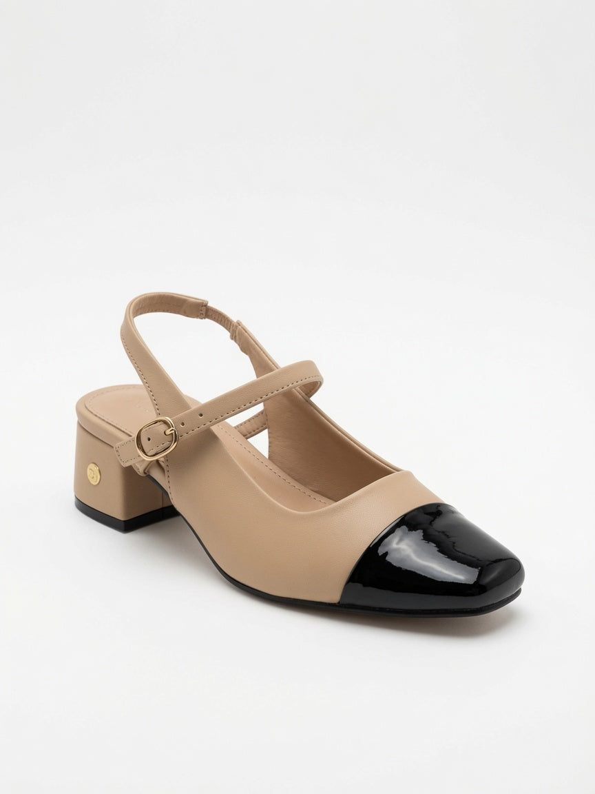 Zapatilla de Tacón Bajo con Correa Ajustable Passion
