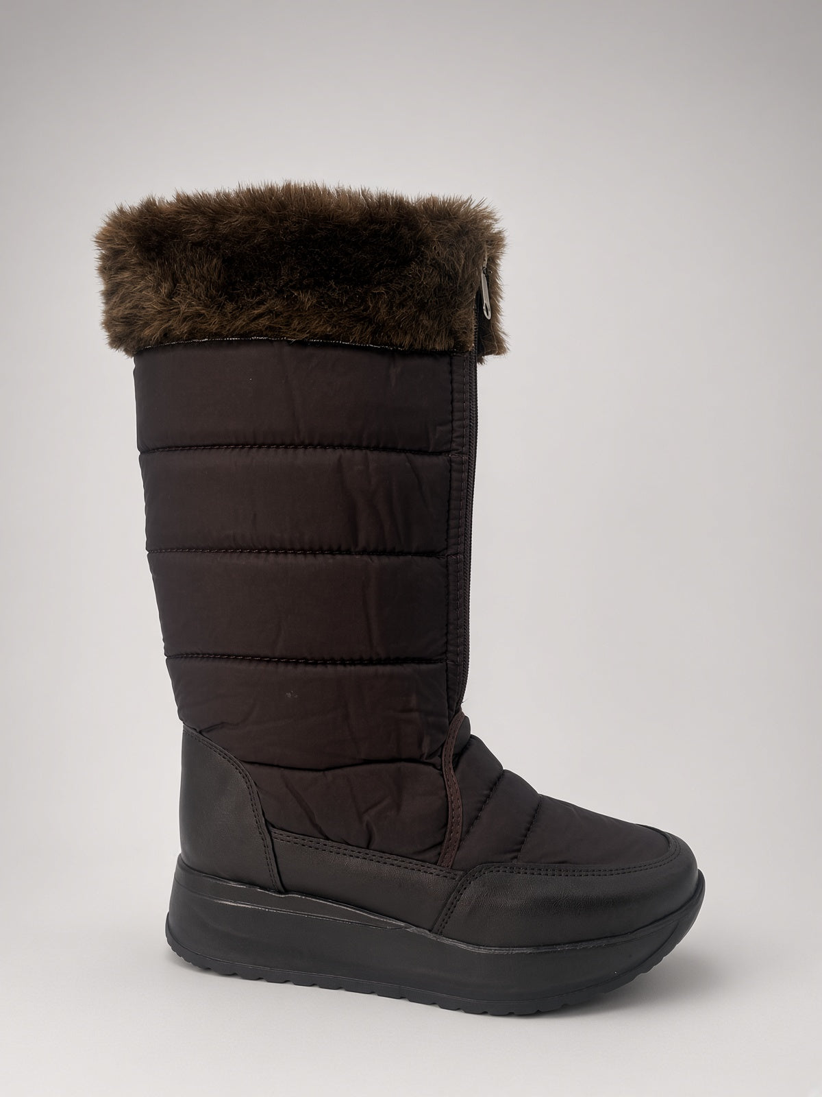 Bota De Nieve Invierno Mujer Térmicas Peluche Café