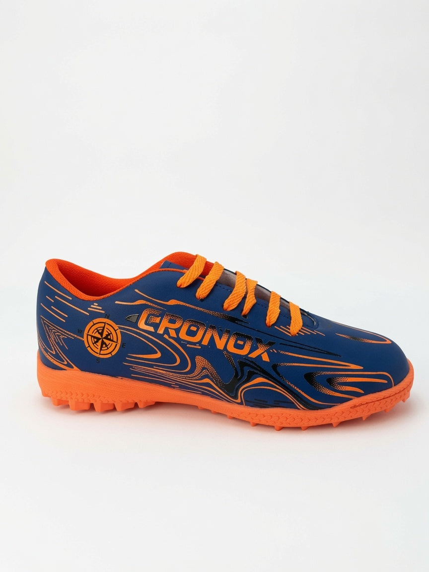 Tenis Fútbol Rápido Cronox Hombre Rey Naranja