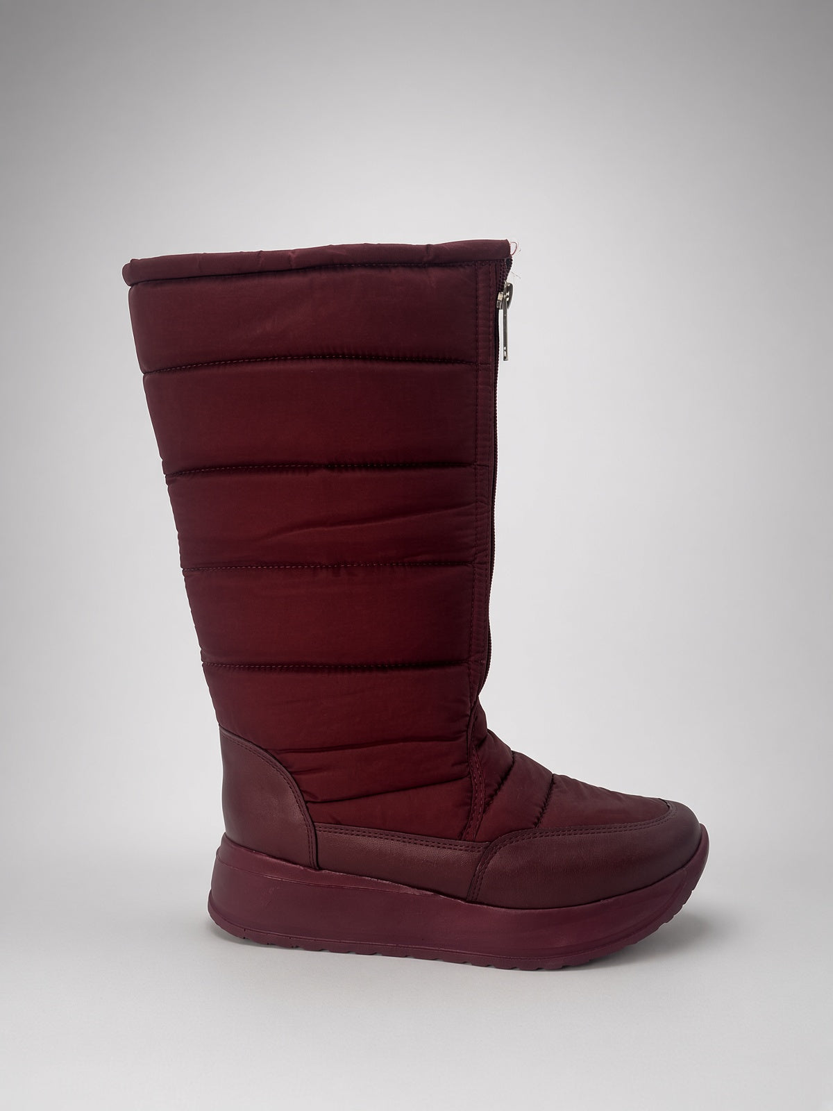 Bota De Nieve Invierno Mujer Térmicas Con Cierre Vino