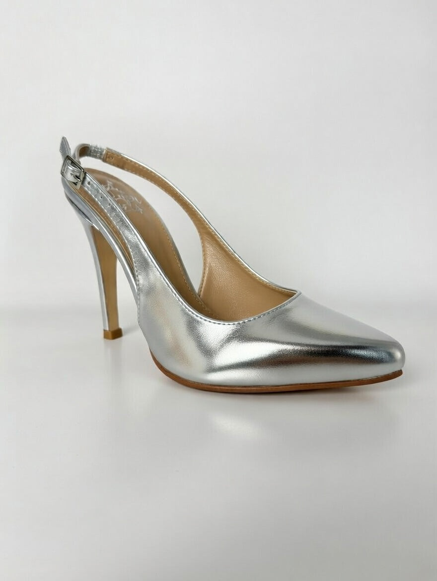 Zapatillas para mujer color plata