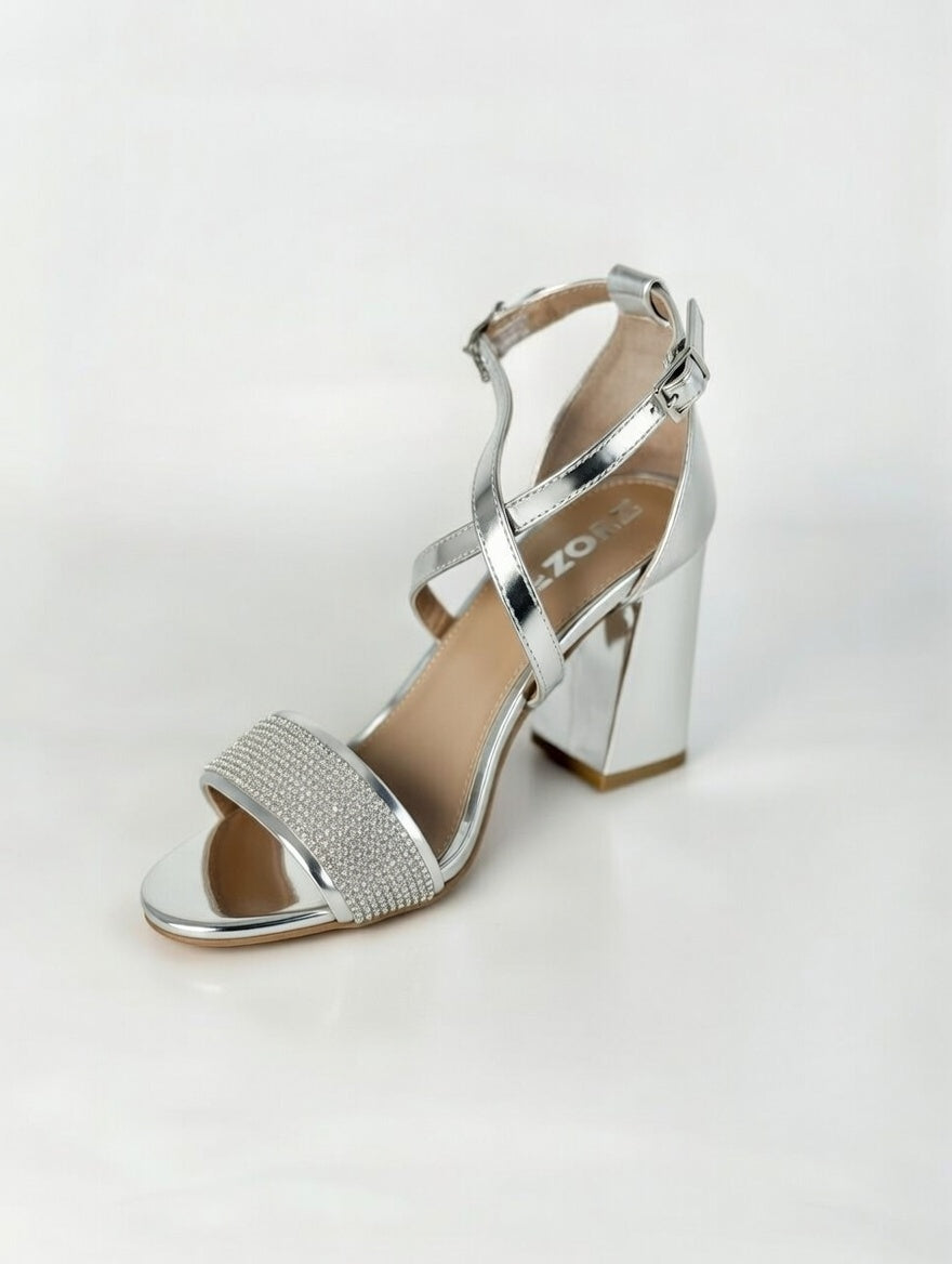 Zapatillas color plata CLASBEN