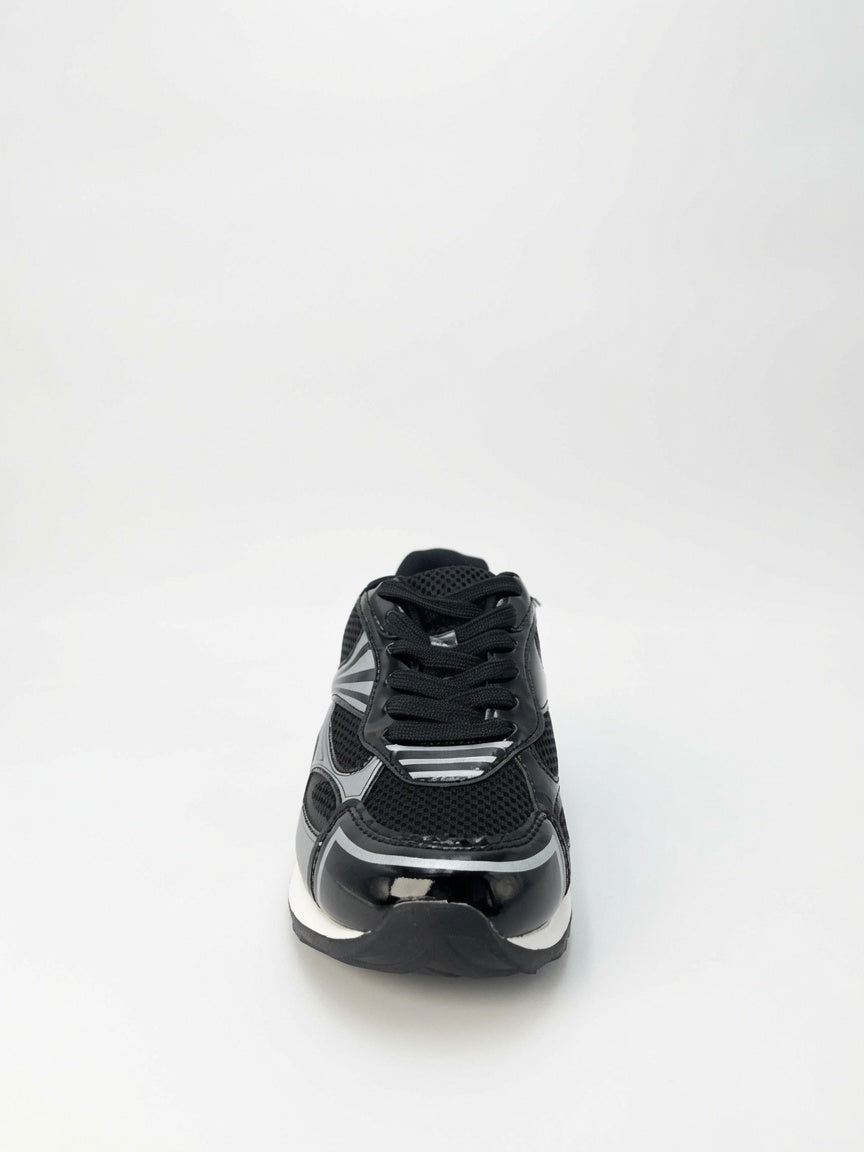 Tenis Casuales para Mujer Negros con Plata