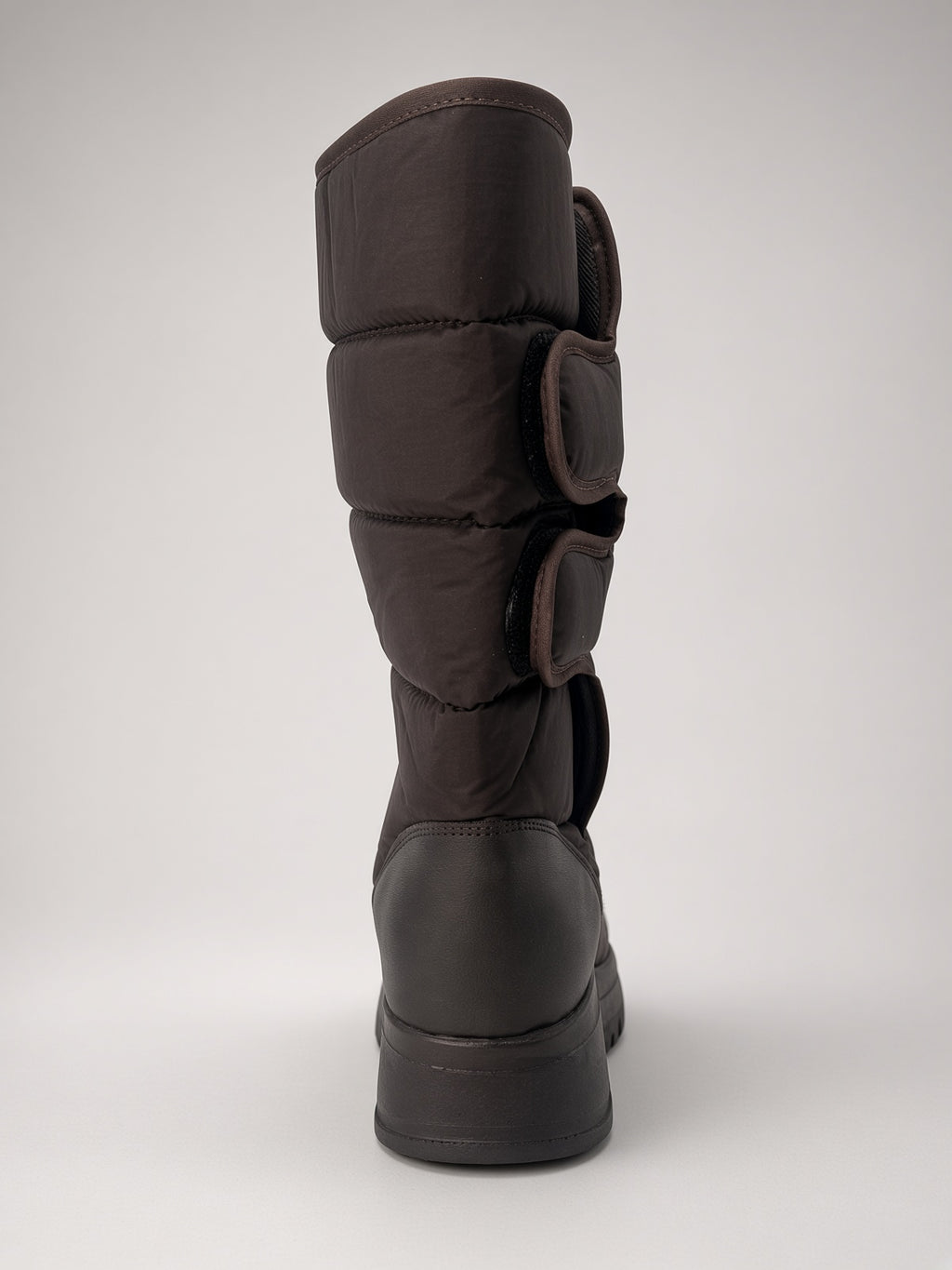 Botas De Nieve Invierno Mujer Térmicas Ajuste Velcro Chocolate
