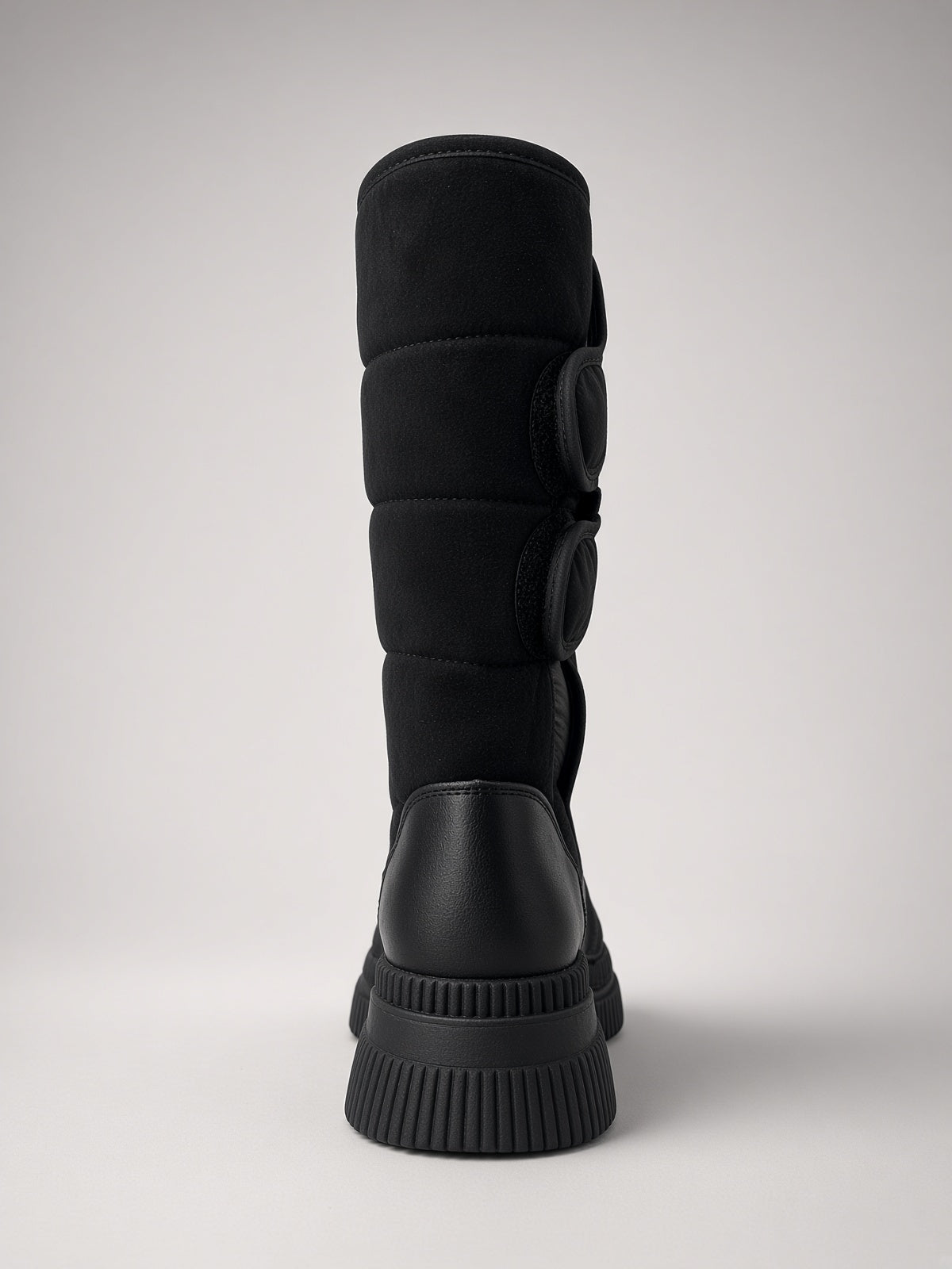 Botas De Nieve Invierno Mujer Térmicas Ajuste Velcro Negro