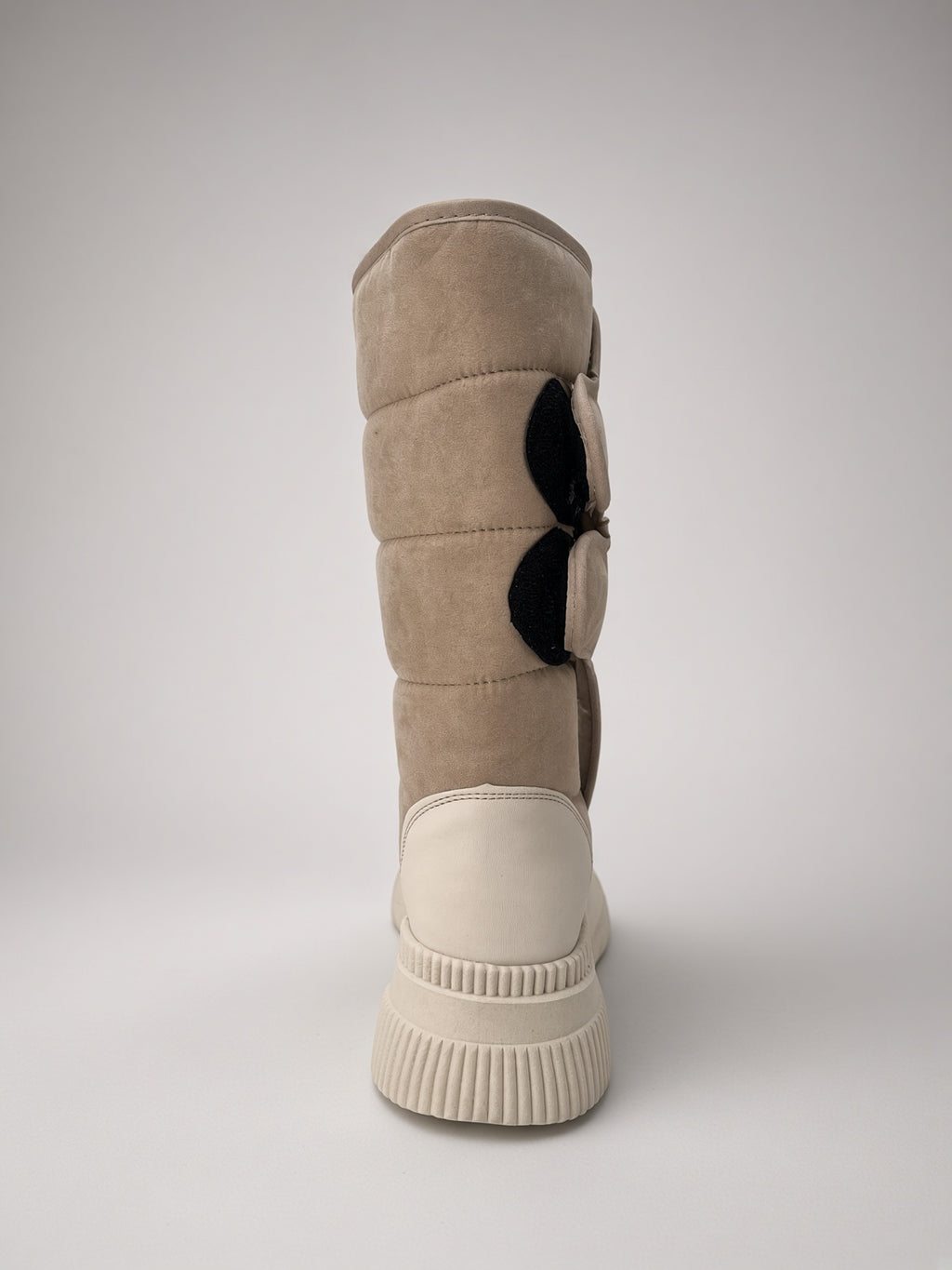 Botas De Nieve Invierno Mujer Térmicas Ajuste Velcro Beige