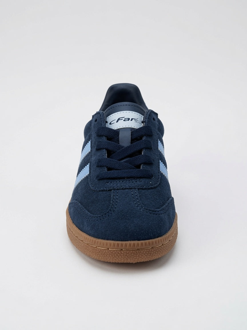 Tenis de Gamuza Niño Azul Marino con Celeste