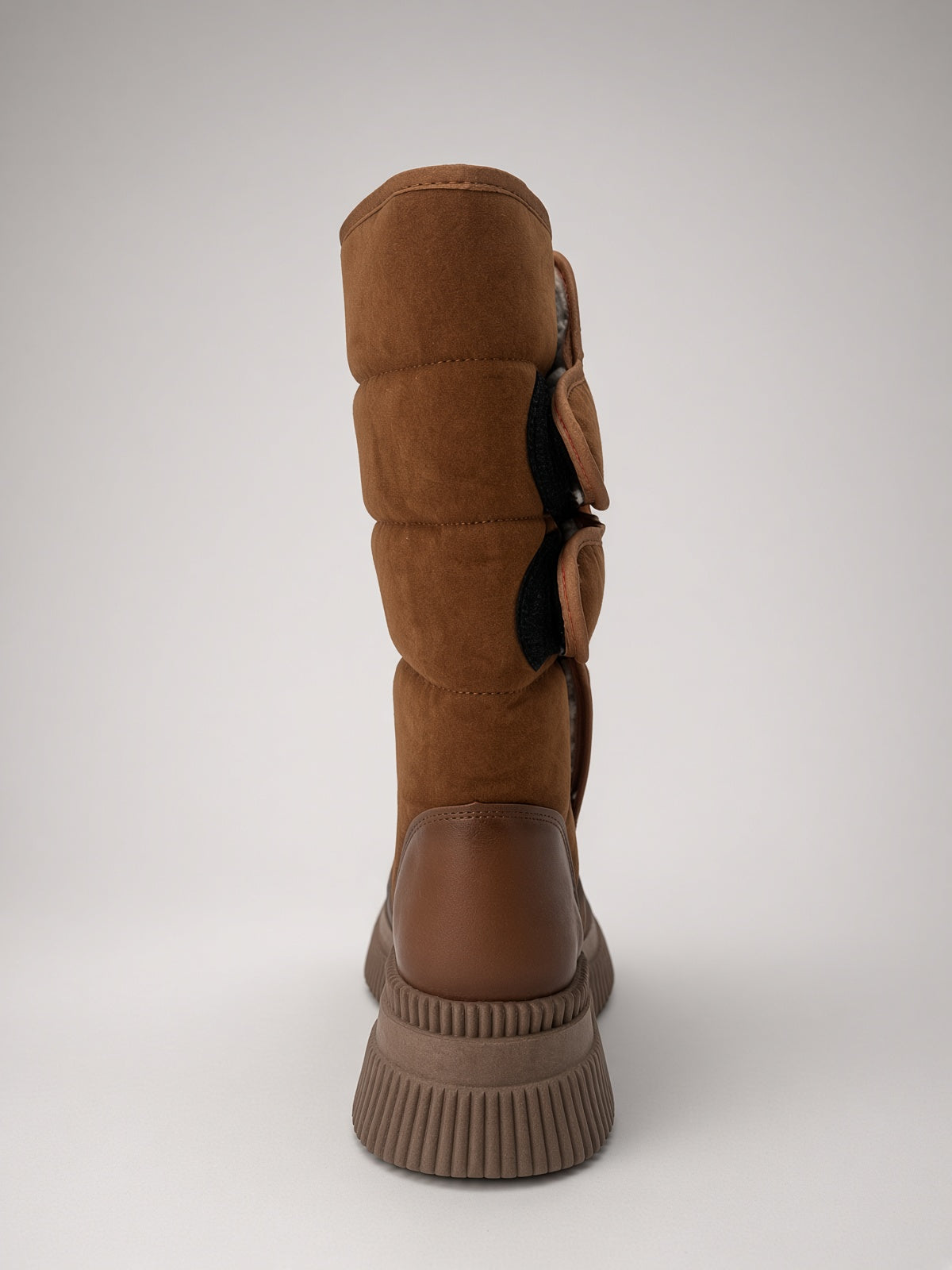 Botas De Nieve Invierno Mujer Térmicas Ajuste Velcro Cafe