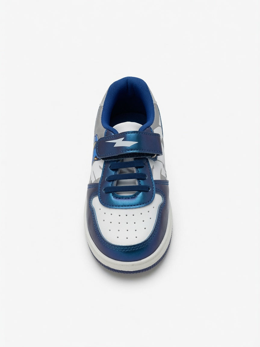 Tenis de Sonic para Niño Azules con Velcro y Agujetas Casuales