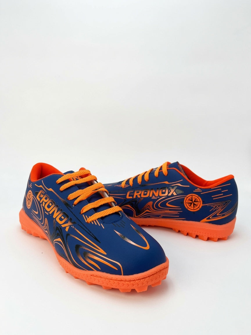 Tenis Fútbol Rápido Cronox Hombre Rey Naranja