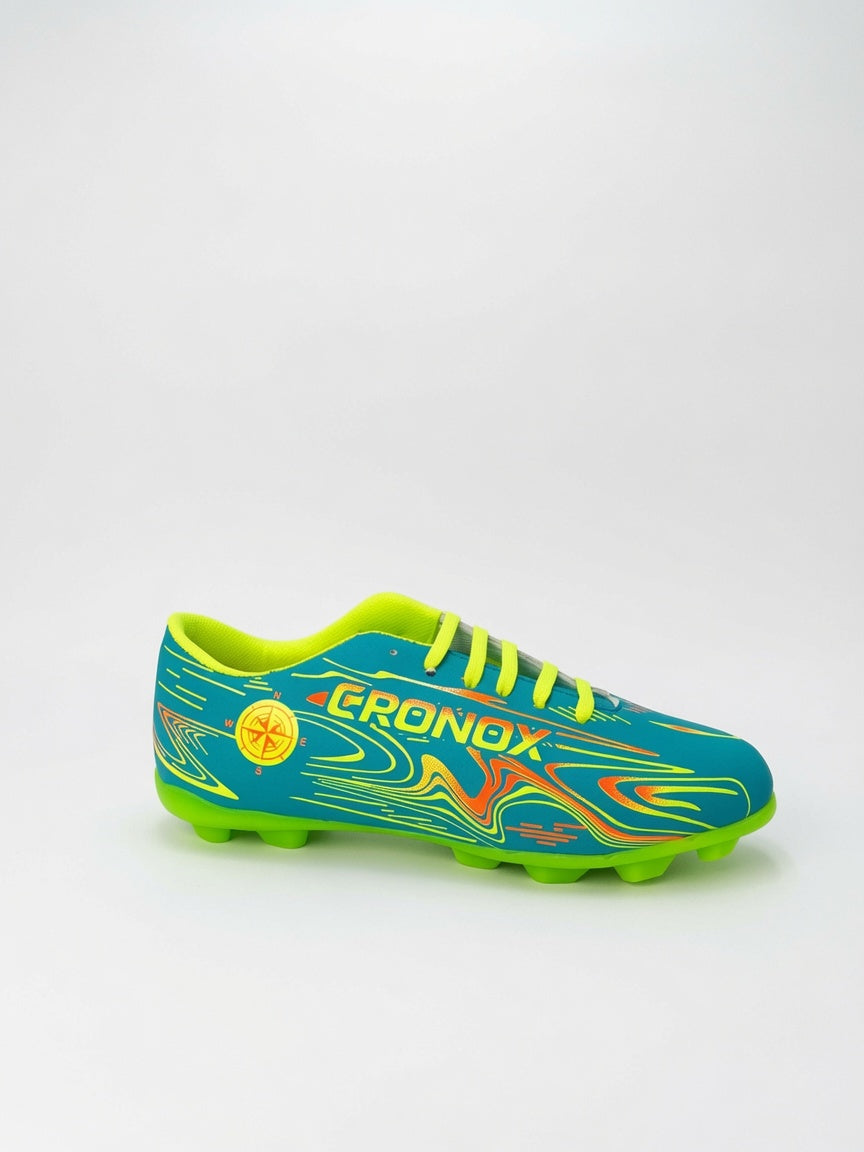 Tachones Fútbol Cronox Hombre Aqua Amarillo Neon