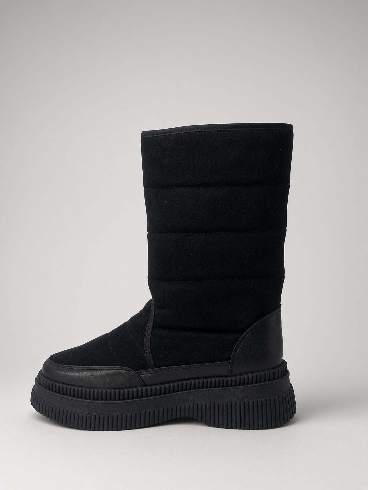 Botas De Nieve Invierno Mujer Térmicas Ajuste Velcro Negro