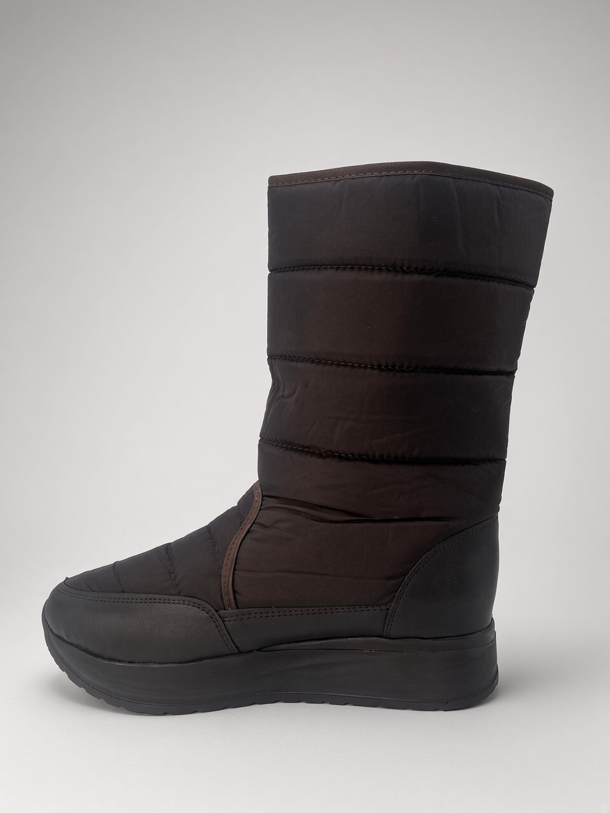 Botas De Nieve Invierno Mujer Térmicas Ajuste Velcro Chocolate