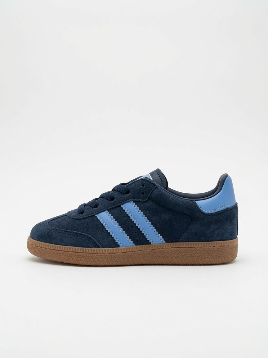 Tenis de Gamuza Niño Azul Marino con Celeste