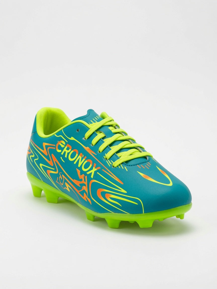 Tachones Fútbol Cronox Hombre Aqua Amarillo Neon