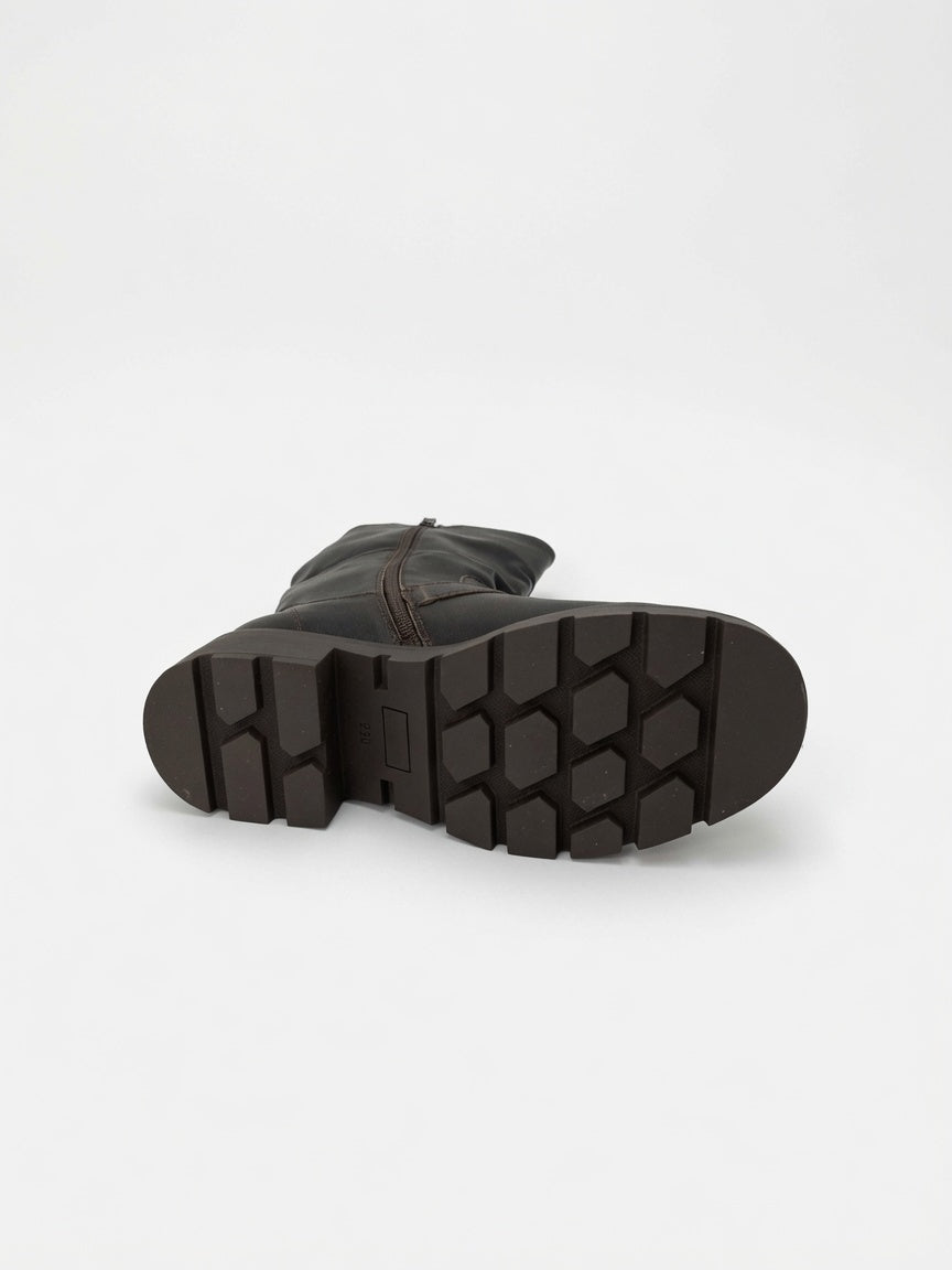 Botin Efe "Rocker" con Hebillas Múltiples - Café Deslavado