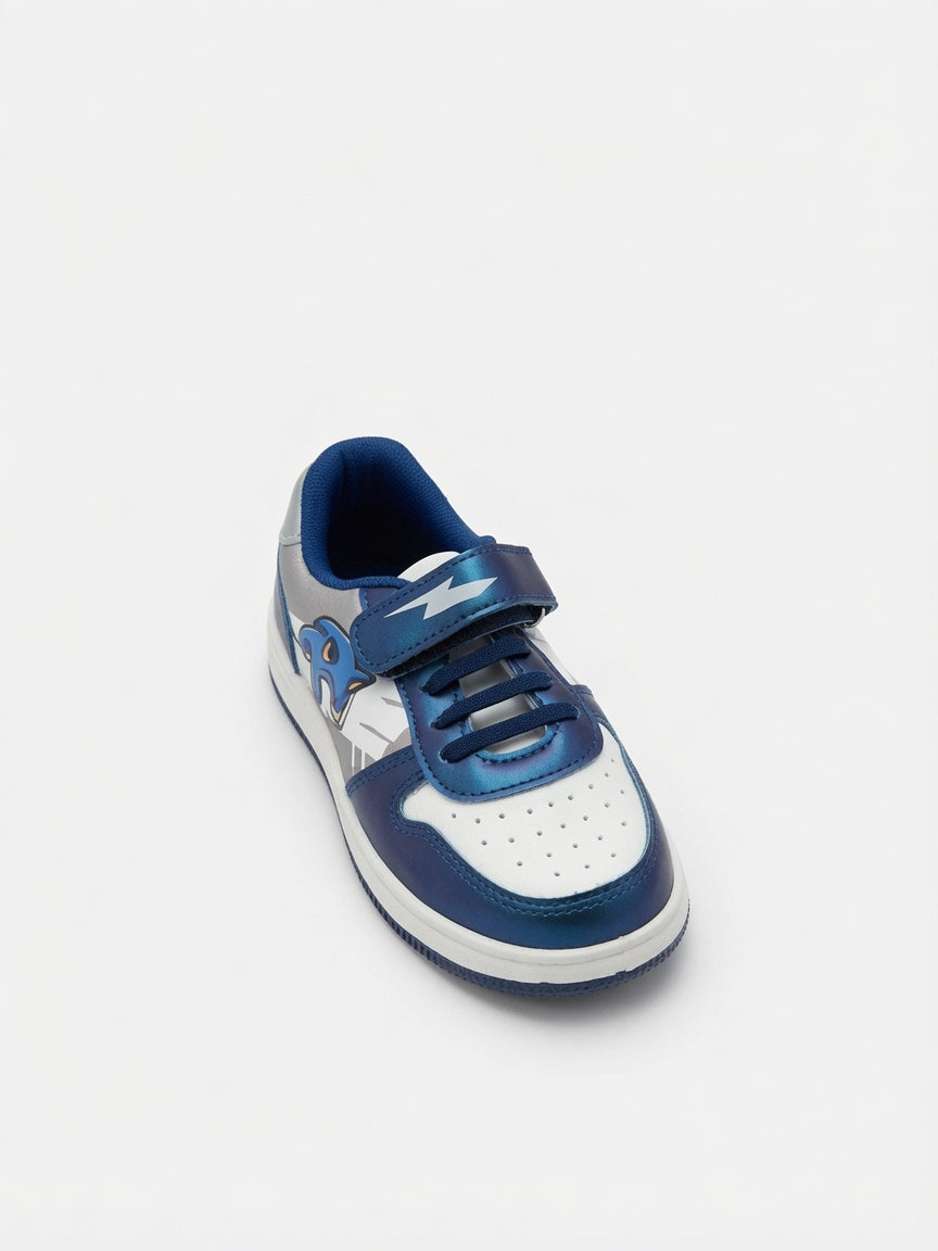 Tenis de Sonic para Niño Azules con Velcro y Agujetas Casuales