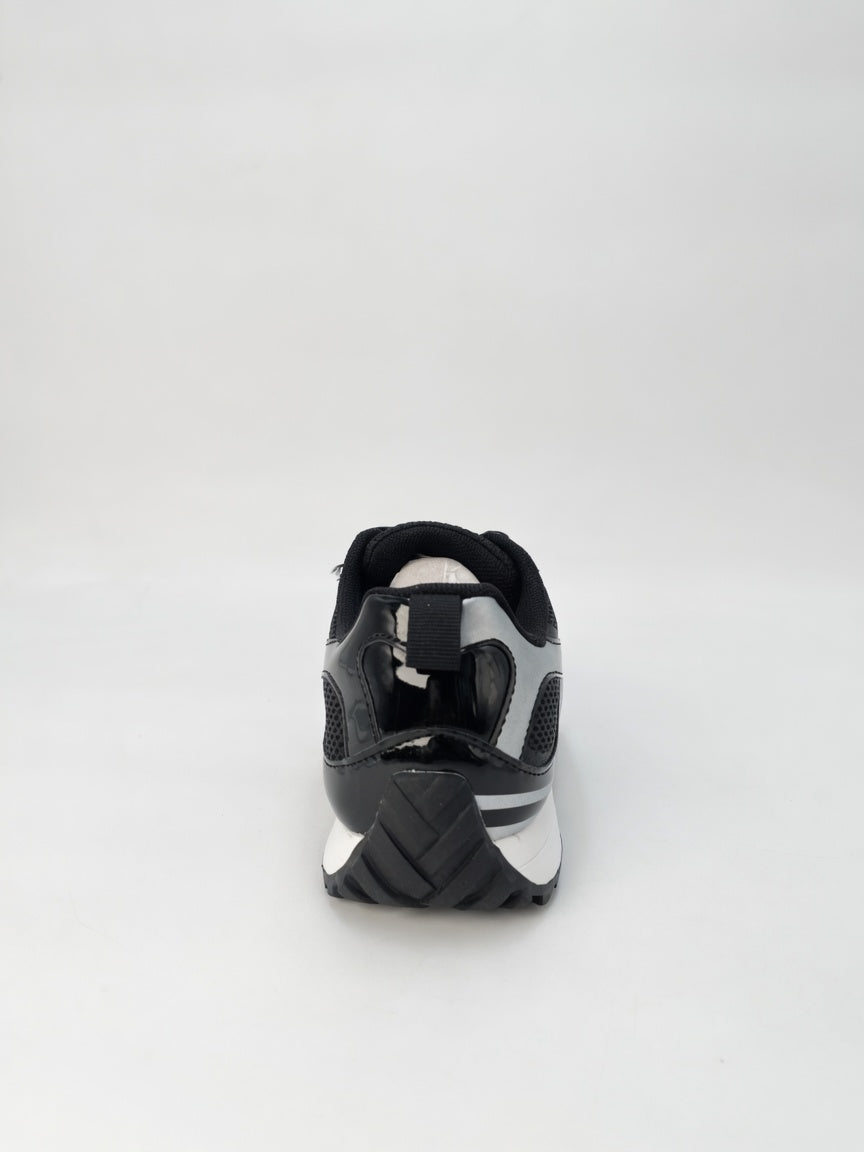 Tenis Casuales para Mujer Negros con Plata