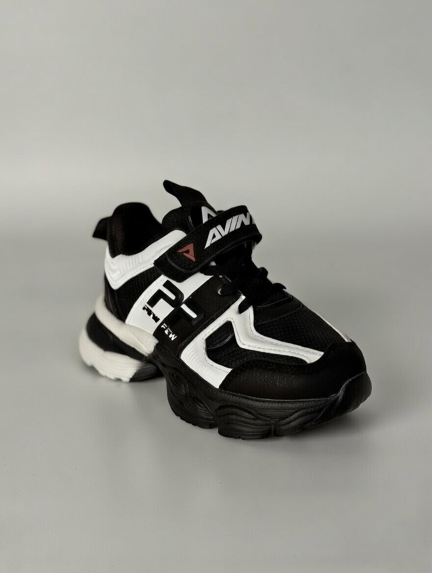 Tenis para niños negro y blanco AVINZ