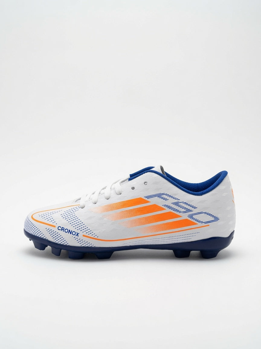Tachones Fútbol Cronox Hombre Blanco Azul Rey