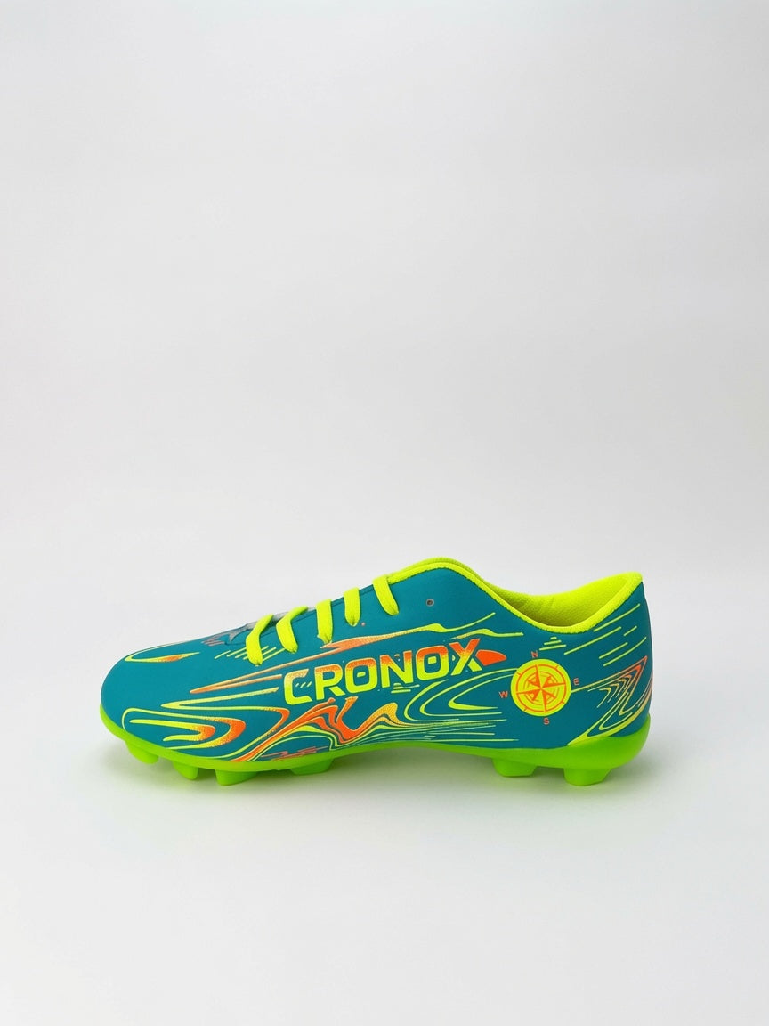 Tachones Fútbol Cronox Hombre Aqua Amarillo Neon