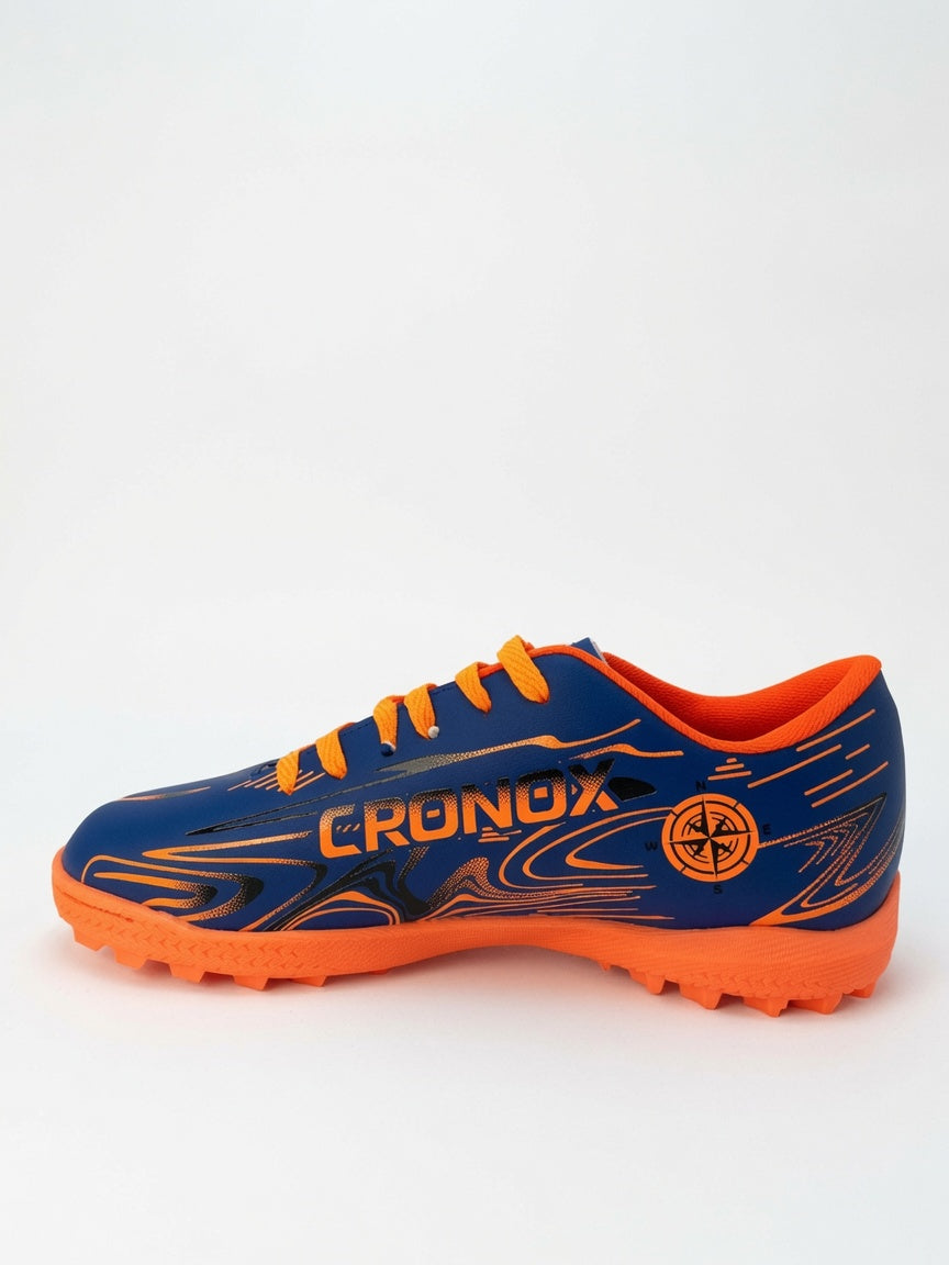 Tenis Fútbol Rápido Cronox Hombre Rey Naranja