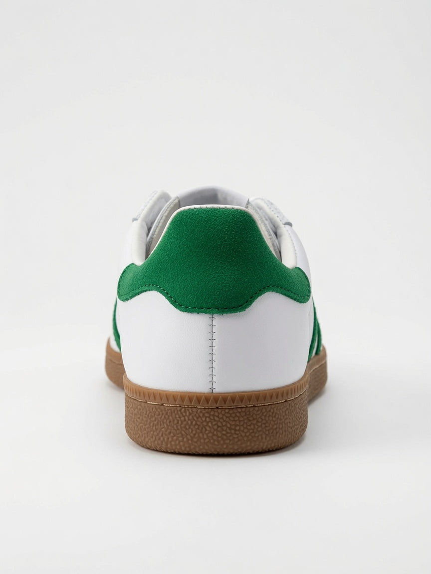 Tenis Casuales Niño Blancos con Verde