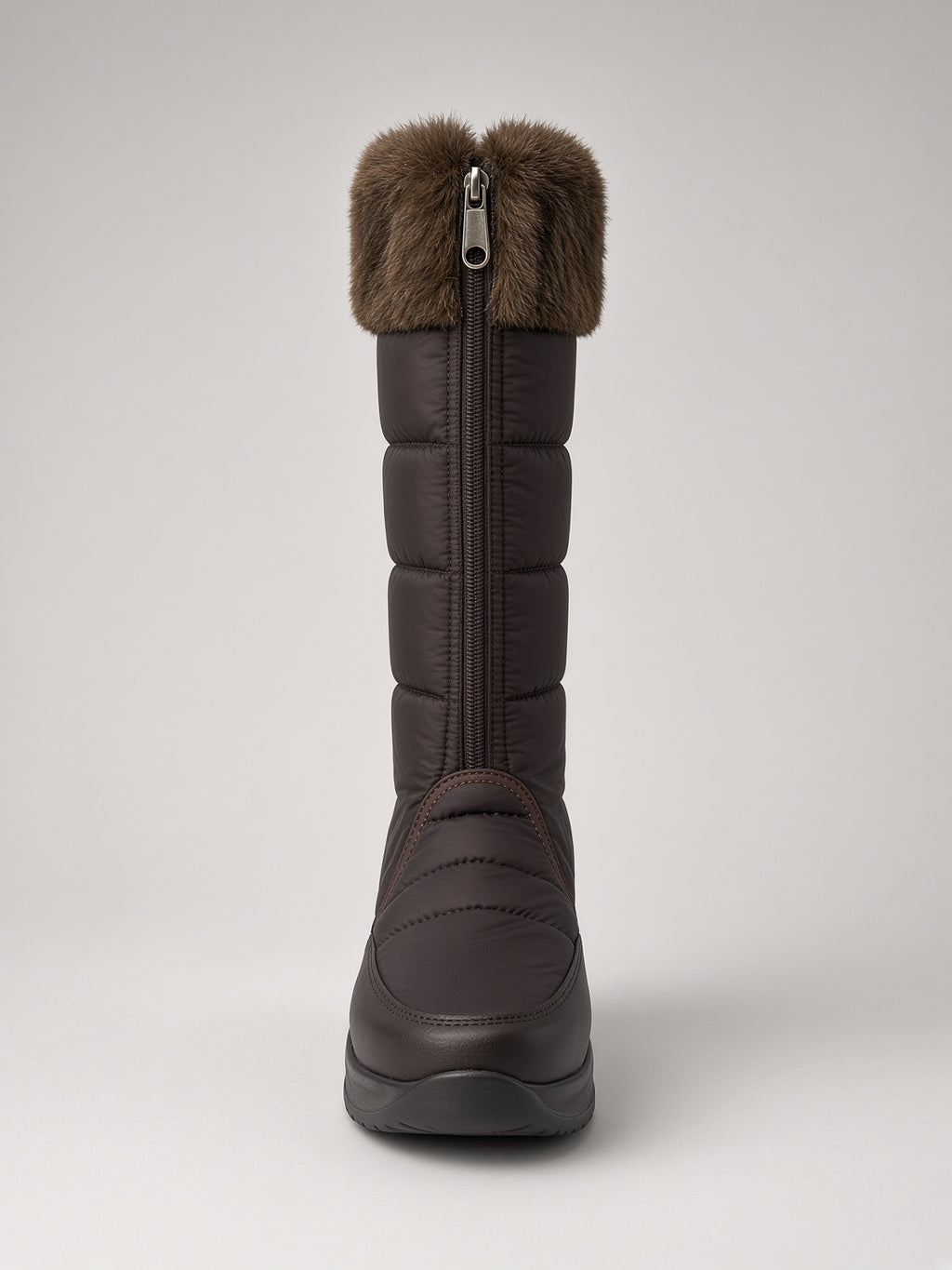 Bota De Nieve Invierno Mujer Térmicas Peluche Café
