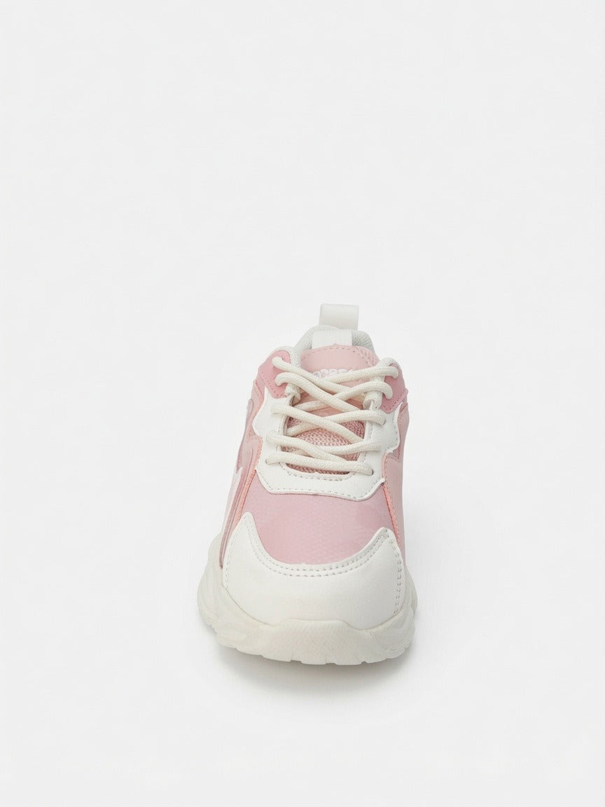 Tenis Casuales De Niña Plataforma Color Rosa Pastel