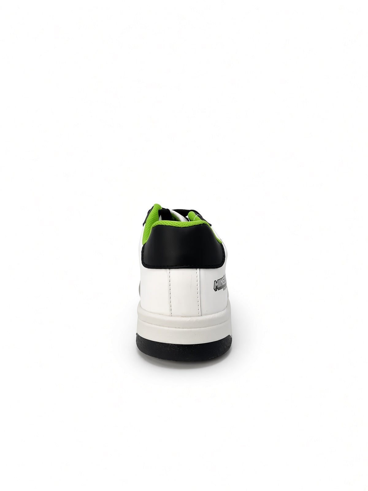 Tenis Minecraft de Niño Blanco Negro