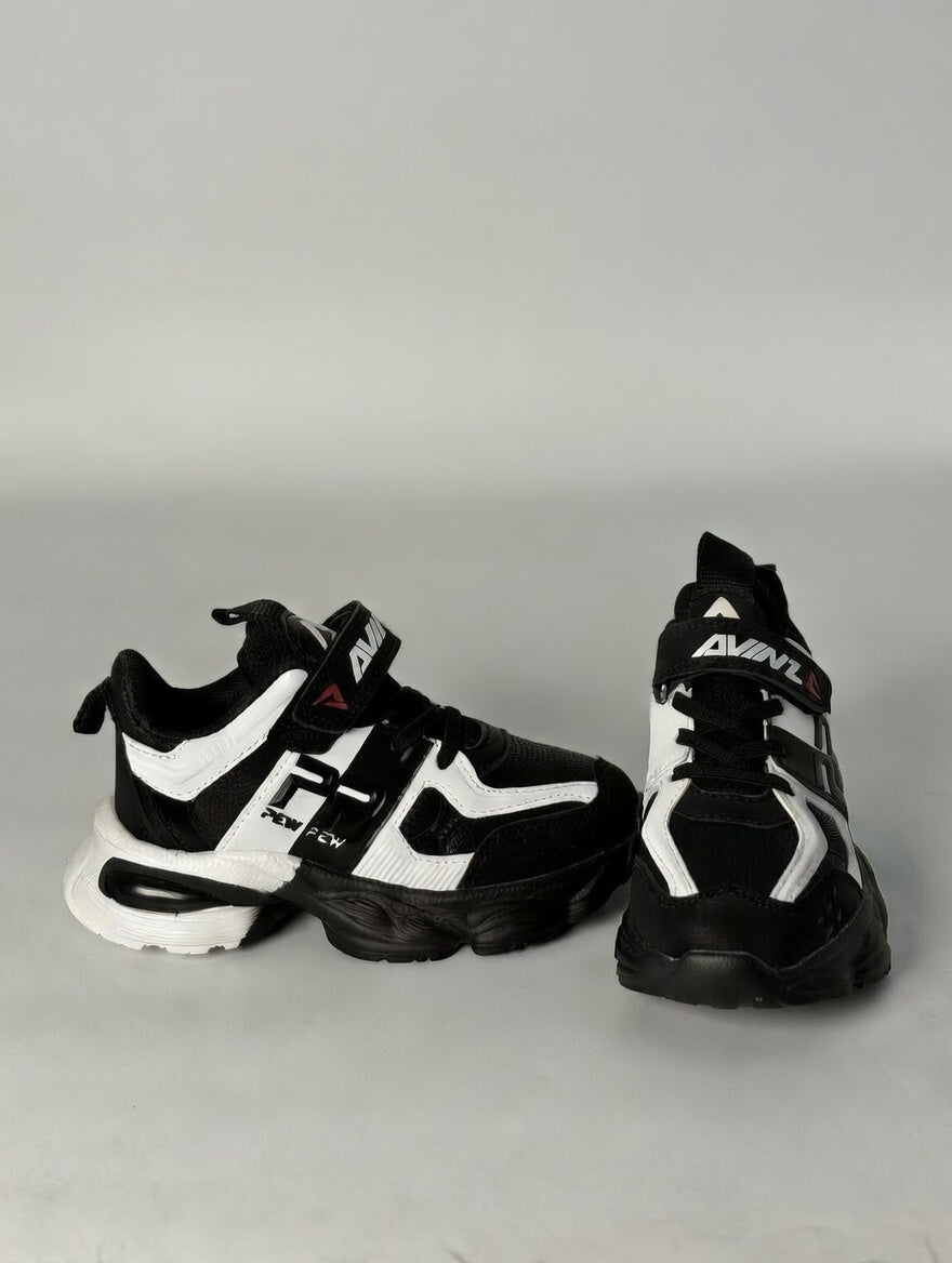Tenis para niños negro y blanco AVINZ