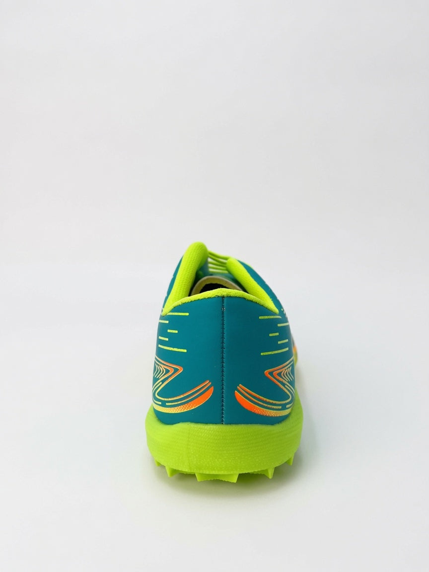 Tenis Fútbol Rápido Cronox Hombre Aqua Amarillo Neon