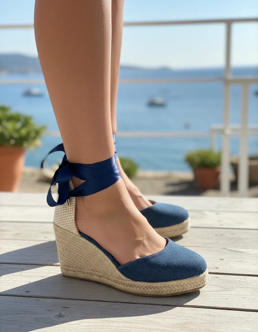 Alpargata  De Yute Azul Mod. 19093-01