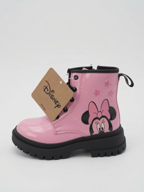 Botines De Charol Disney Minnie Mouse Para Niña Rosa