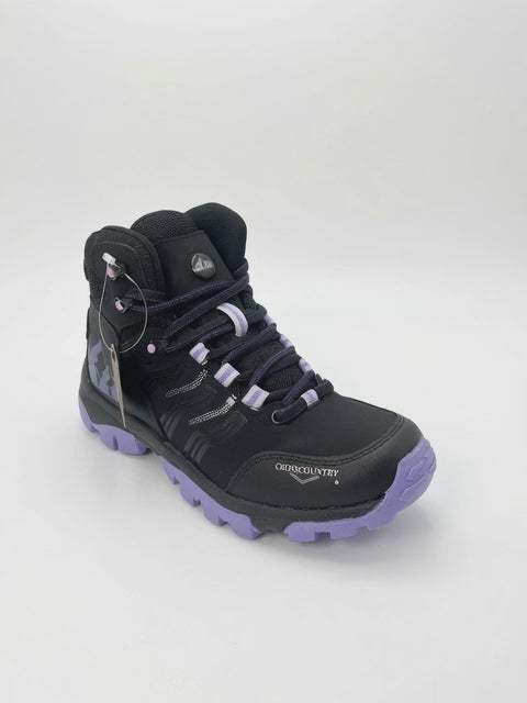 Bota Crosscountry Negro con Lila